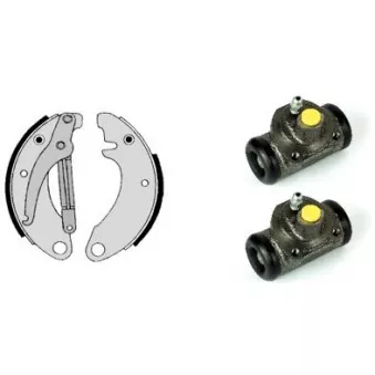 Jeu de mâchoires de frein BREMBO H 61 006
