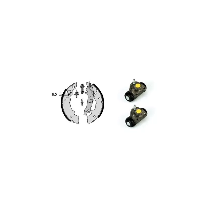 Jeu de mâchoires de frein BREMBO H 61 024