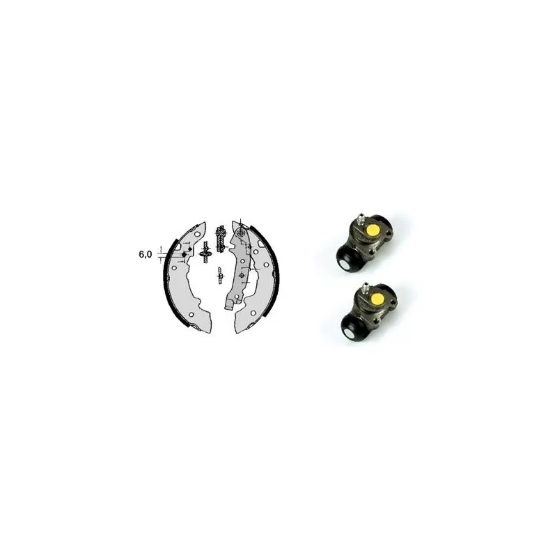 Jeu de mâchoires de frein BREMBO H 61 025