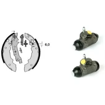 Jeu de mâchoires de frein BREMBO H 68 012