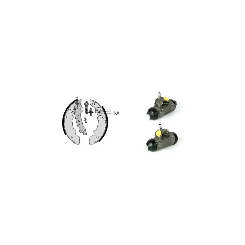 Jeu de mâchoires de frein BREMBO H 68 012
