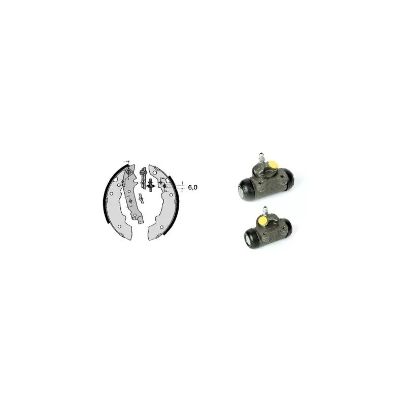 Jeu de mâchoires de frein BREMBO H 68 013