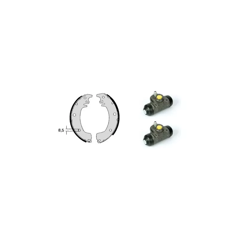 Jeu de mâchoires de frein BREMBO H 68 020