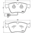 Jeu de 4 plaquettes de frein avant BREMBO P 05 003 - Visuel 2