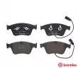 Jeu de 4 plaquettes de frein avant BREMBO P 05 003 - Visuel 1