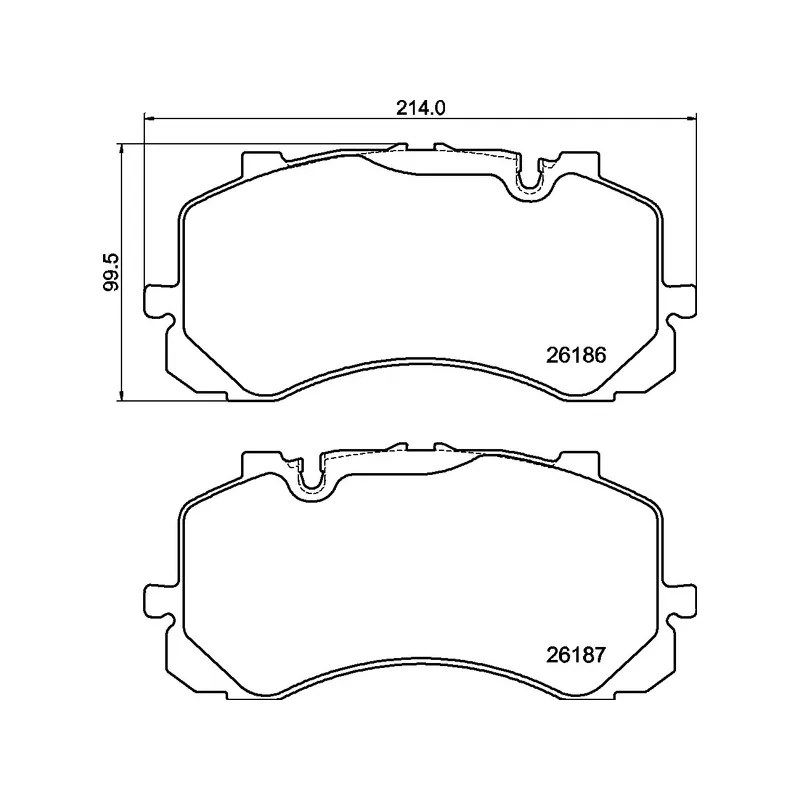 Jeu de 4 plaquettes de frein avant BREMBO P 05 005