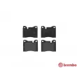 Jeu de 4 plaquettes de frein avant BREMBO P 06 002 - Visuel 1