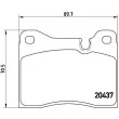 Jeu de 4 plaquettes de frein avant BREMBO P 06 003 - Visuel 2