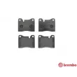 Jeu de 4 plaquettes de frein avant BREMBO P 06 003 - Visuel 1