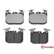 Jeu de 4 plaquettes de frein avant BREMBO P 06 008 - Visuel 1