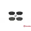 Jeu de 4 plaquettes de frein avant BREMBO P 06 010 - Visuel 1
