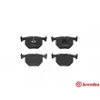 Jeu de 4 plaquettes de frein arrière BREMBO P 06 016 - Visuel 1