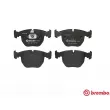 Jeu de 4 plaquettes de frein avant BREMBO P 06 021 - Visuel 1