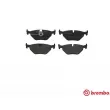 Jeu de 4 plaquettes de frein arrière BREMBO P 06 023 - Visuel 1