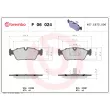 Jeu de 4 plaquettes de frein avant BREMBO P 06 024 - Visuel 2