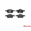 Jeu de 4 plaquettes de frein avant BREMBO P 06 030 - Visuel 1