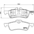Jeu de 4 plaquettes de frein arrière BREMBO P 06 032 - Visuel 2