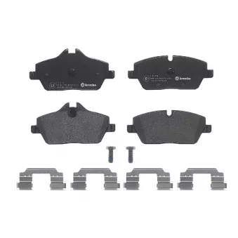 Jeu de 4 plaquettes de frein avant BREMBO