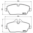 Jeu de 4 plaquettes de frein avant BREMBO P 06 034X - Visuel 2