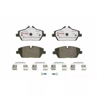Jeu de 4 plaquettes de frein avant BREMBO P 06 034X
