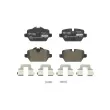 Jeu de 4 plaquettes de frein arrière BREMBO P 06 037X - Visuel 1
