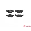 Jeu de 4 plaquettes de frein arrière BREMBO P 06 038 - Visuel 1