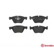 Jeu de 4 plaquettes de frein avant BREMBO P 06 040 - Visuel 1