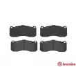 Jeu de 4 plaquettes de frein avant BREMBO P 06 041 - Visuel 1
