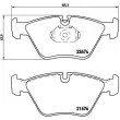 Jeu de 4 plaquettes de frein avant BREMBO P 06 042 - Visuel 2