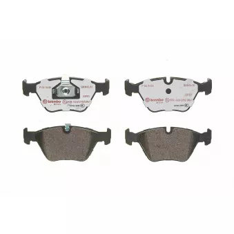 Jeu de 4 plaquettes de frein avant BREMBO P 06 043X