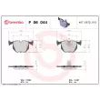 Jeu de 4 plaquettes de frein arrière BREMBO P 06 044 - Visuel 2