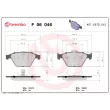 Jeu de 4 plaquettes de frein avant BREMBO P 06 046 - Visuel 2