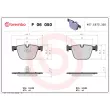 Jeu de 4 plaquettes de frein arrière BREMBO P 06 050 - Visuel 2
