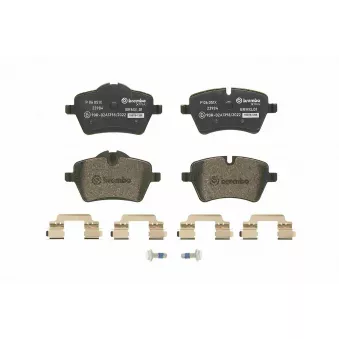 Jeu de 4 plaquettes de frein avant BREMBO P 06 051X