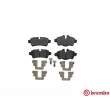Jeu de 4 plaquettes de frein arrière BREMBO P 06 052 - Visuel 1