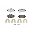 Jeu de 4 plaquettes de frein arrière BREMBO P 06 052X - Visuel 1
