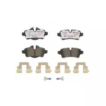 Jeu de 4 plaquettes de frein arrière BREMBO P 06 052X