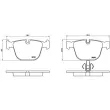 Jeu de 4 plaquettes de frein arrière BREMBO P 06 053 - Visuel 2