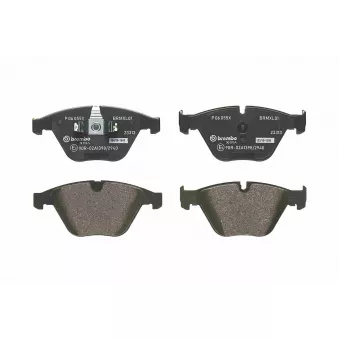 Jeu de 4 plaquettes de frein avant BREMBO P 06 055X