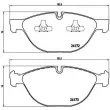 Jeu de 4 plaquettes de frein avant BREMBO P 06 058 - Visuel 2
