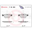 Jeu de 4 plaquettes de frein avant BREMBO P 06 060 - Visuel 2