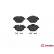 Jeu de 4 plaquettes de frein arrière BREMBO P 06 064 - Visuel 1