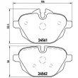 Jeu de 4 plaquettes de frein arrière BREMBO P 06 064X - Visuel 2