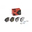 Jeu de 4 plaquettes de frein arrière BREMBO P 06 064X - Visuel 1