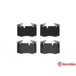 Jeu de 4 plaquettes de frein avant BREMBO P 06 068 - Visuel 1