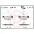 Jeu de 4 plaquettes de frein avant BREMBO P 06 070X - Visuel 2
