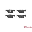 Jeu de 4 plaquettes de frein arrière BREMBO P 06 071 - Visuel 1