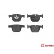 Jeu de 4 plaquettes de frein arrière BREMBO P 06 072 - Visuel 1