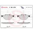 Jeu de 4 plaquettes de frein avant BREMBO P 06 076 - Visuel 2