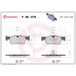 Jeu de 4 plaquettes de frein avant BREMBO P 06 078 - Visuel 2